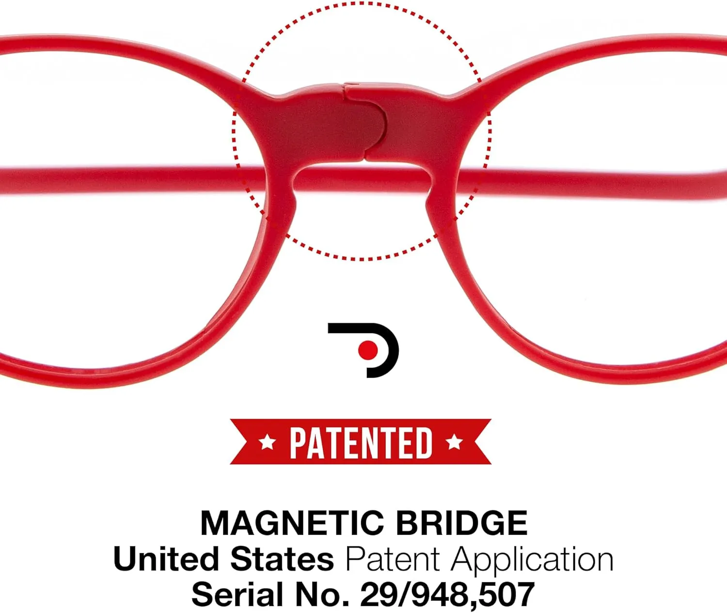 Blue Light Blocking Magnetic Reading Glasses for Men and Women. Rubber Touch Flexible Temples and Anti Glare Lenses.