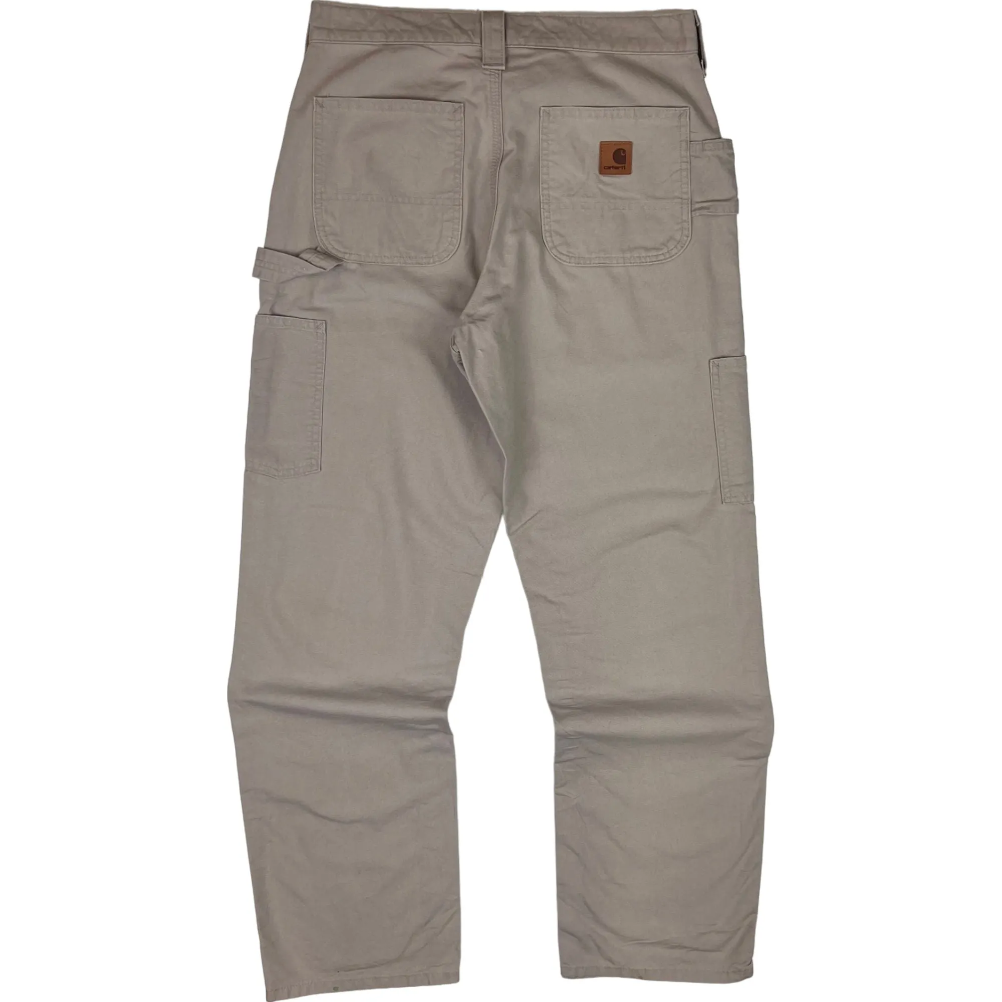 Carhartt Original Dungaree Fit Carpenter Workwear Trousers Light Grey