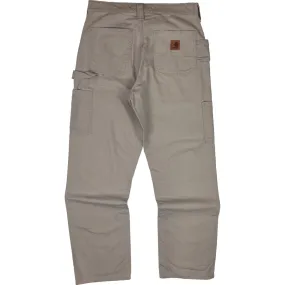 Carhartt Original Dungaree Fit Carpenter Workwear Trousers Light Grey