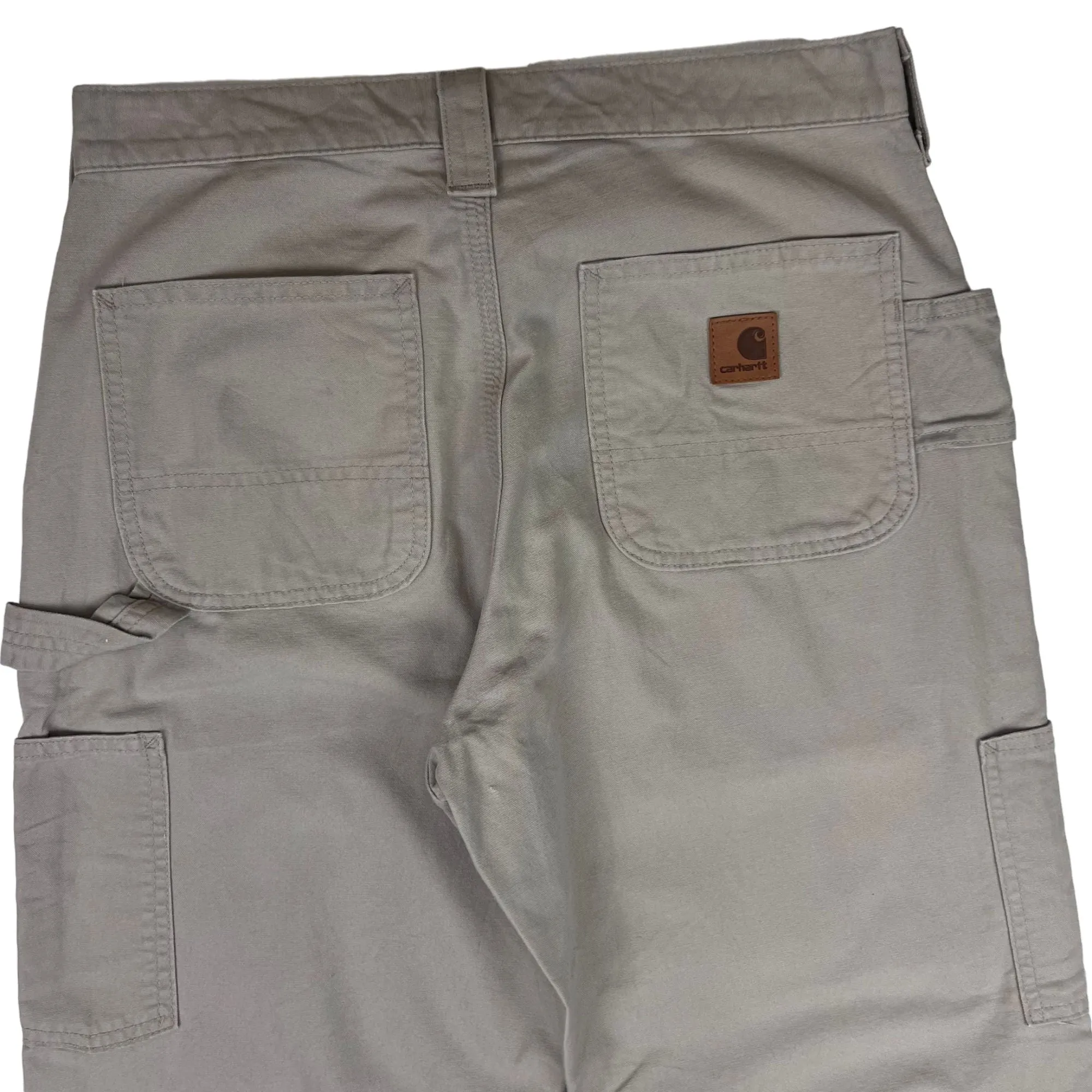 Carhartt Original Dungaree Fit Carpenter Workwear Trousers Light Grey