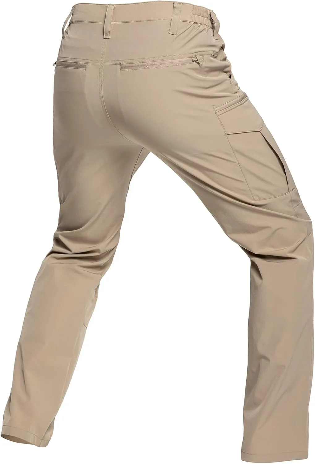 CARWORNIC Men's Quick Dry Tactical Hiking Pants Flex Water Resistant Lightweight Outdoor Fishing Cargo Work Pants 9 Pockets