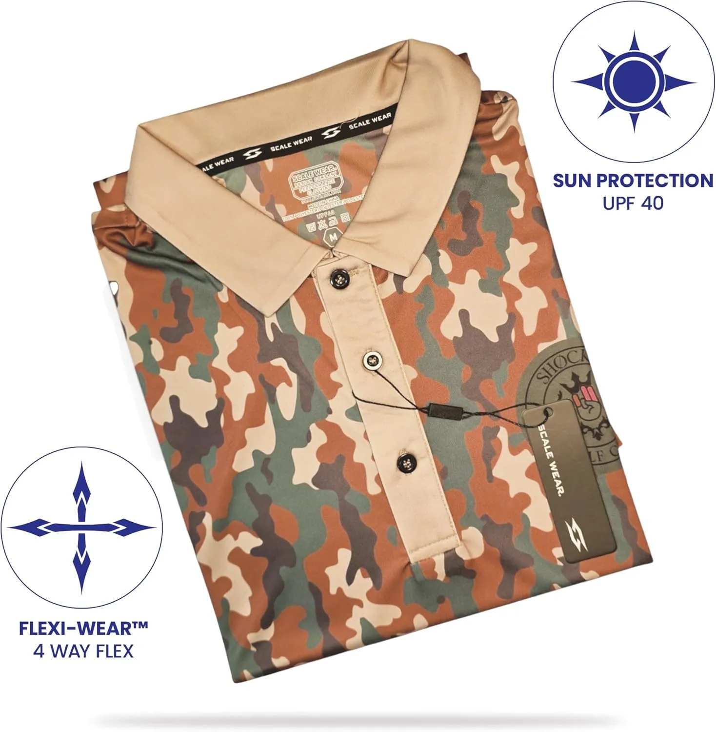 Crude Funny Golf Polo Shirts - Men UPF Dry Fit Performance Moisture Wicking Hawaiian Quick Dry Stretch Disc Small - 4XL 5XL