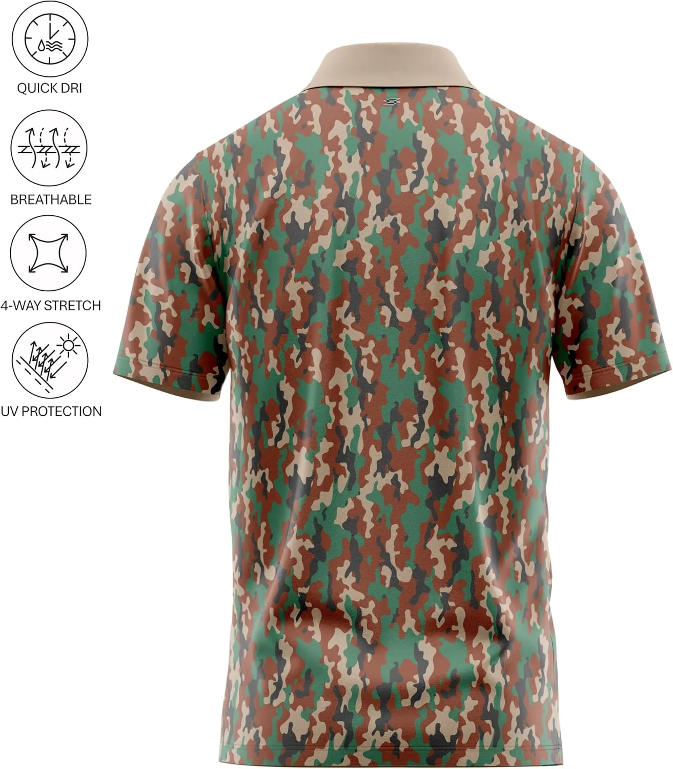 Crude Funny Golf Polo Shirts - Men UPF Dry Fit Performance Moisture Wicking Hawaiian Quick Dry Stretch Disc Small - 4XL 5XL