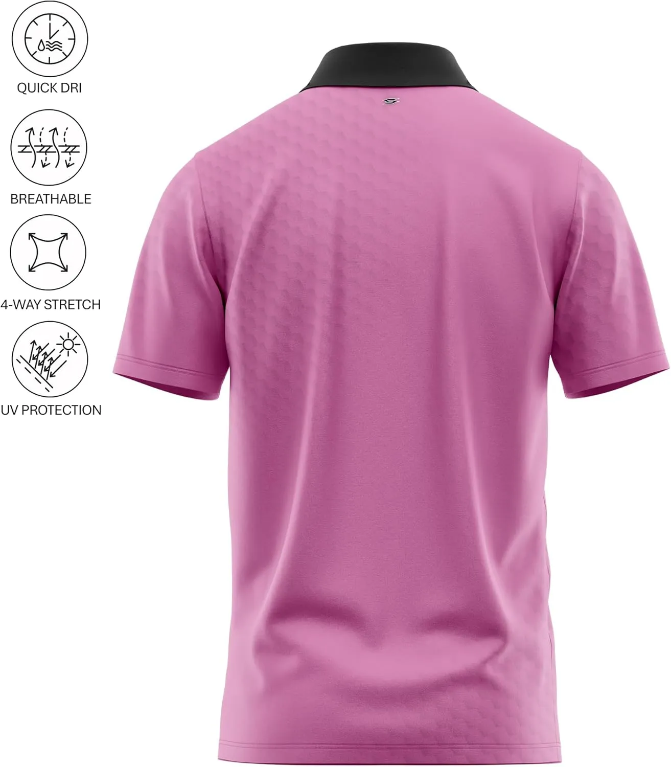 Crude Funny Golf Polo Shirts - Men UPF Dry Fit Performance Moisture Wicking Hawaiian Quick Dry Stretch Disc Small - 4XL 5XL