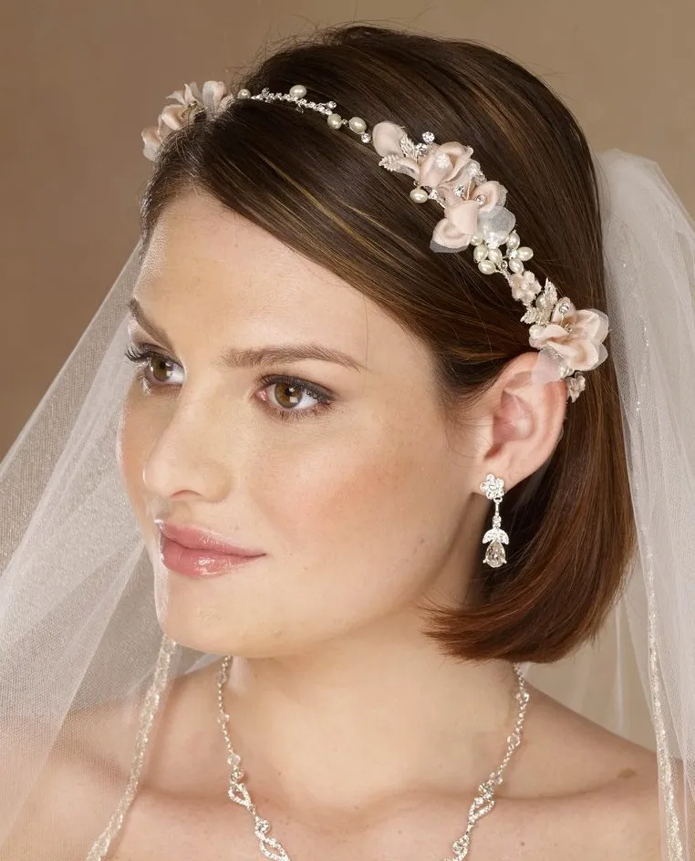 Fabric Floral Flexible Headband