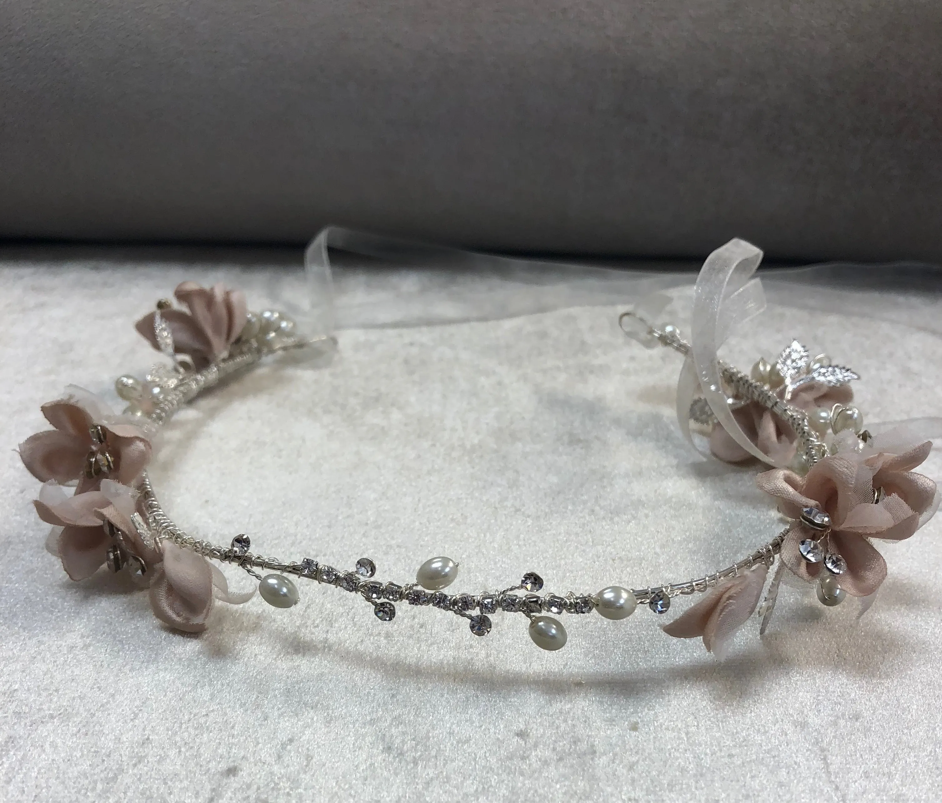Fabric Floral Flexible Headband