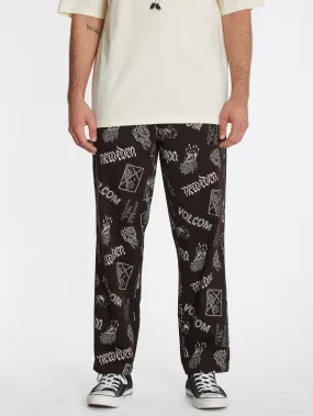 Featured Artist Vaderetro Elastic Waist Pants - Print