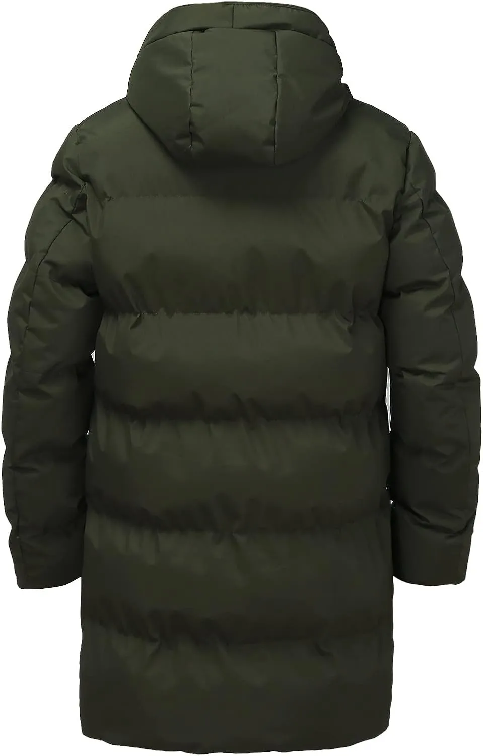 Mens Puffer Jacket with Hood, Gutori Men's Winter Down Coats Thicken Parkas Classic Zipper Padded Thermal Outwear