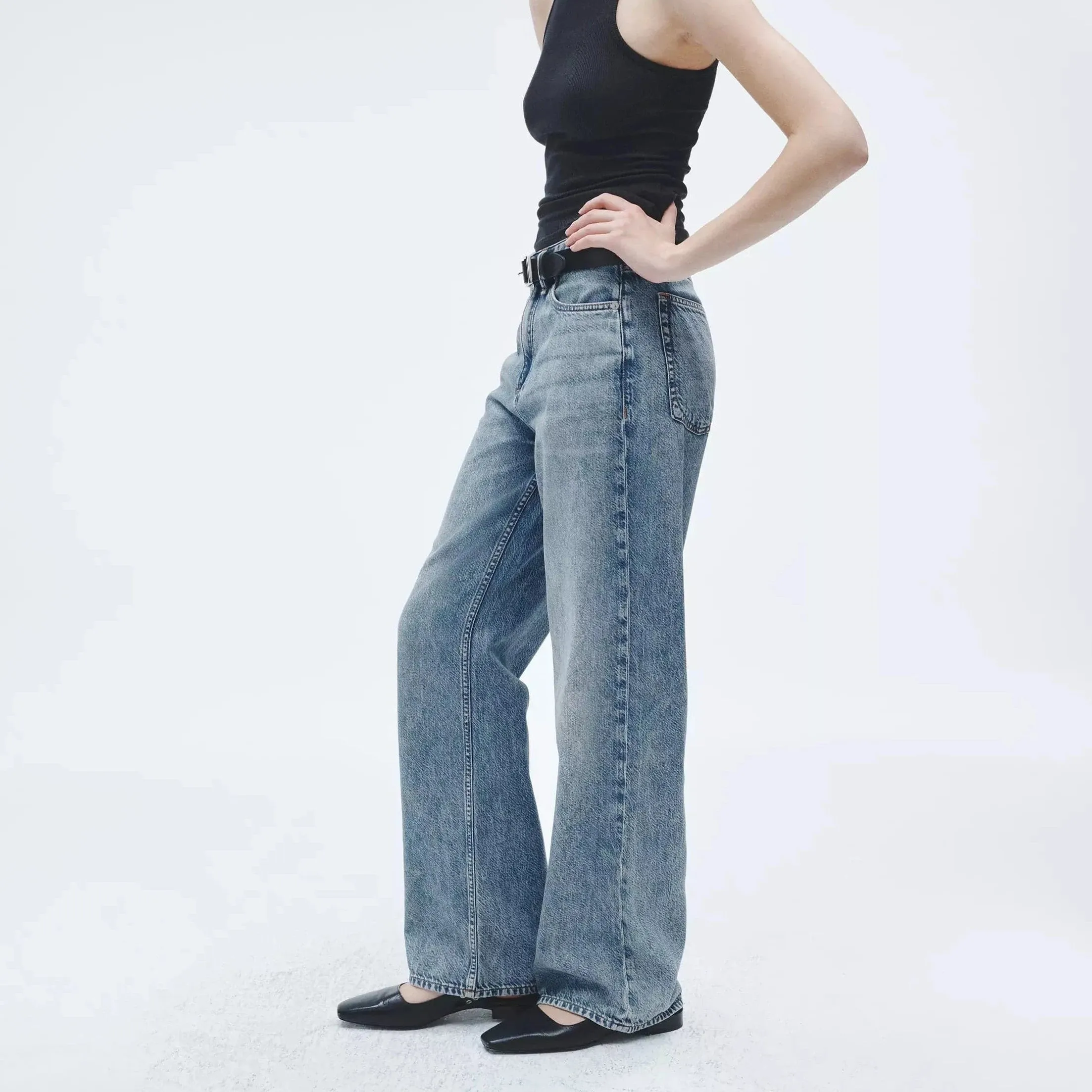 Rag & Bone Featherweight Logan Wide-Leg - Audrey