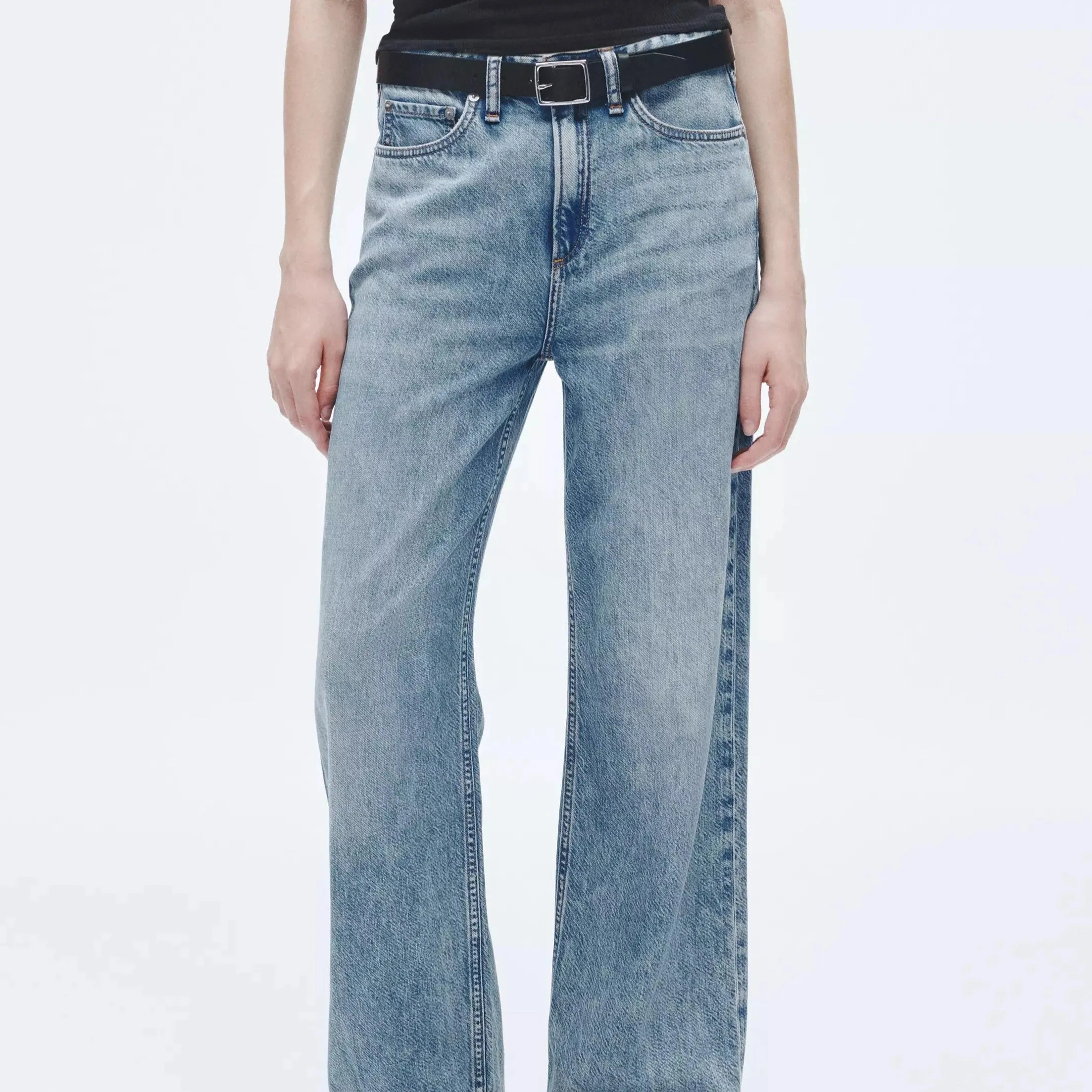 Rag & Bone Featherweight Logan Wide-Leg - Audrey