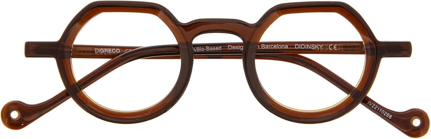 Reading Glasses Blue Light Blocking Unisex Readers. Acetate Frames, Flexible Temples and Anti-Reflective Lenses - Coffee  3.0 - DIGRECCO