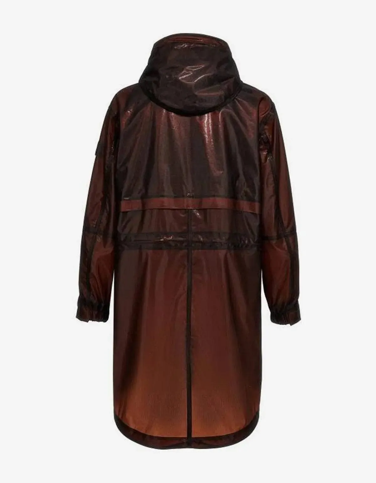Stone Island Red Metallic Run-Proof Nylon Parka