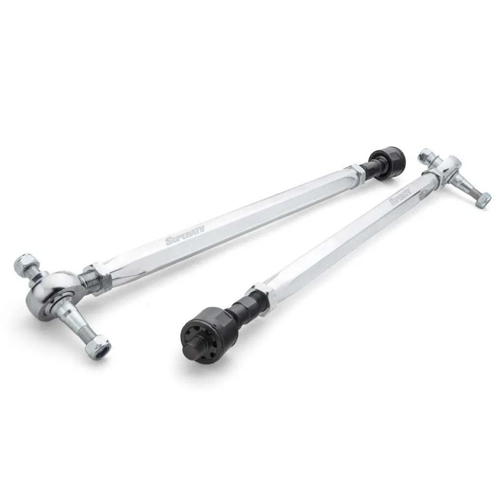 SuperATV Polaris RZR XP Turbo Billet Aluminum Hex Tie Rod Kit