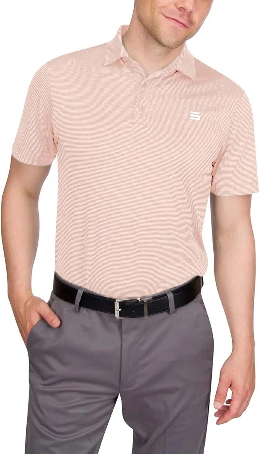 Three Sixty Six Golf Shirts for Men - Men’s Quick Dry Polo Shirt - 4-Way Stretch & UPF 50